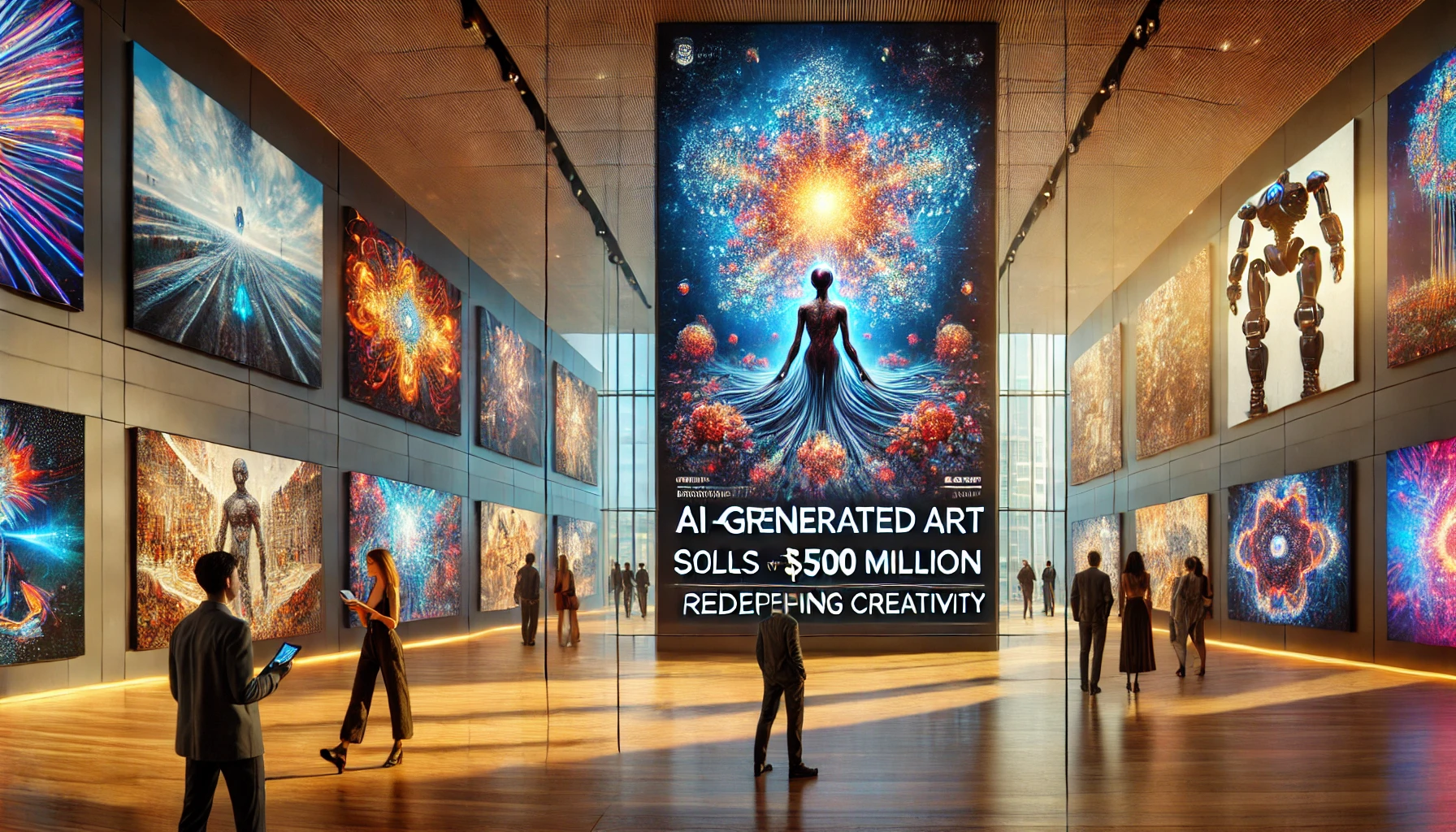 فن تم إنشاؤه بواسطة الذكاء الاصطناعي يباع مقابل 500 مليون دولار: إعادة تعريف الإبداع